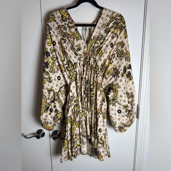 Free People Arzel‎ Printed Mini Dress, small - Picture 2 of 10